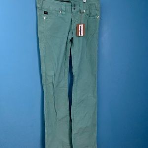 Serfontaine Light Green corduroy Bootcut Pants NWT